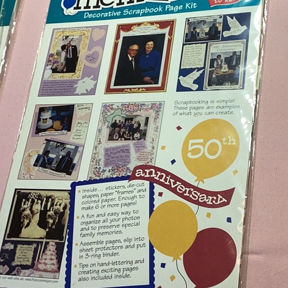 FINAL SALE PRICE Frances Meyer Scrapbooking Supplies Set of 10 - Picture 3 of 4